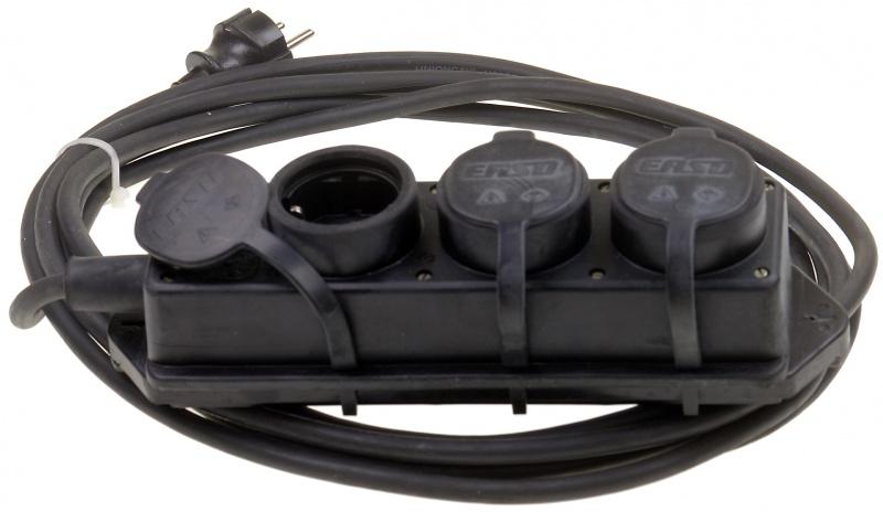 Connectra Contactblok rubber 3-voudig 5m - H07RN-F - 3G2.5mm2  